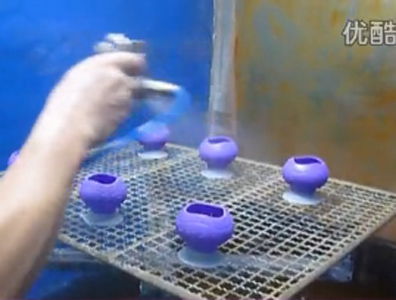 實拍音響硅膠護套吸盤生產成型過程