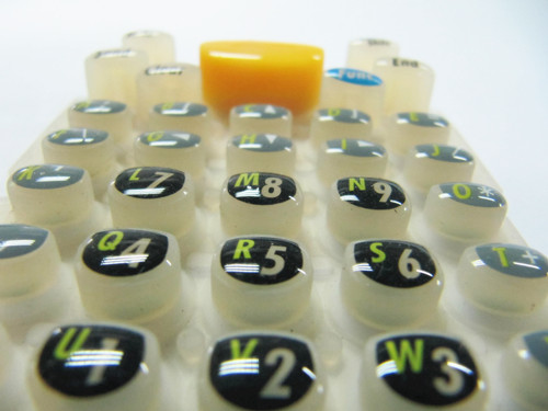 晶瑩剔透的計算器水晶滴膠按鍵