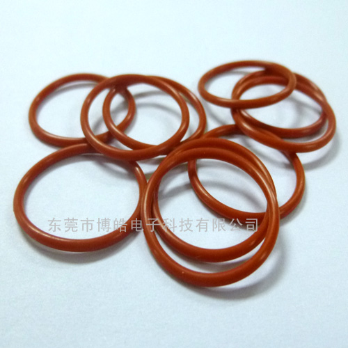博皓磨耐咖啡色硅膠o型密封圈產品圖片