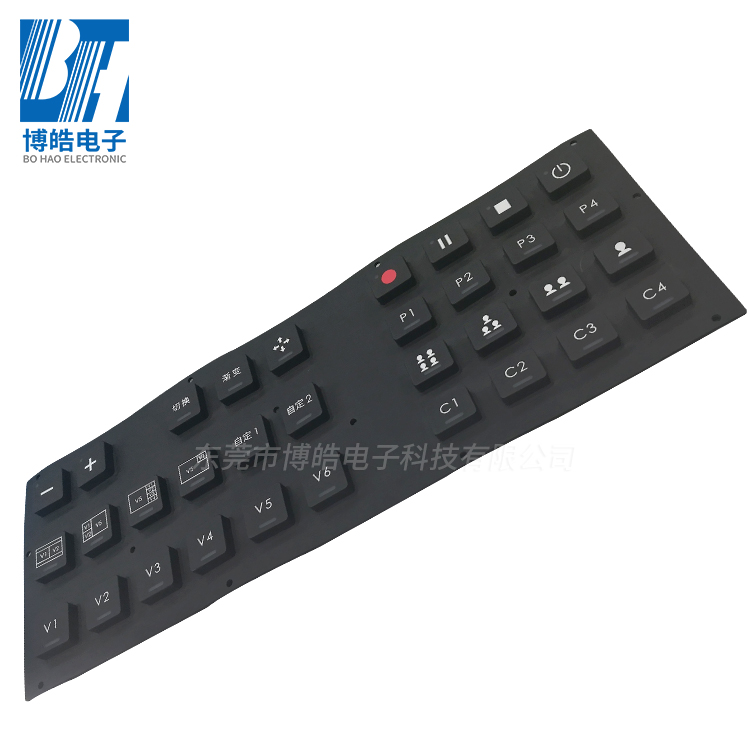 一家提供量身開模定制硅膠鍵盤按鍵的工廠